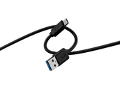 Kable USB - Kabel ISY IUC-1029 USB-A do USB-C 3.2 1,5 m Czarny - miniaturka - grafika 1