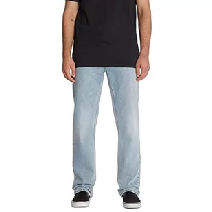 Volcom Męskie spodnie jeansowe Solver, wytrzymałe, wyblakłe, S, Mocno zużyty, wyblakły, S - Spodenki męskie - miniaturka - grafika 1