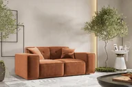 Sofy i kanapy - Sofa Dwuosobowa Pula Tkanina Perfect Harmony Pomarańczowy - miniaturka - grafika 1