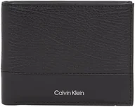 Portfele - Calvin Klein Męski portfel SUBTLE MIX BIFOLD 5CC W/COIN Bi-Fold Wallet, czarny ziarnisty/gładki, rozmiar 0ne, Czarne ziarno/gładkie, 0ne Size - miniaturka - grafika 1