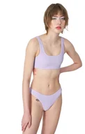 Koszulki i topy damskie - Champion Damskie stroje kąpielowe Legacy American Classics Stretch Light Crinkle Top Bikini, lawenda, M - miniaturka - grafika 1