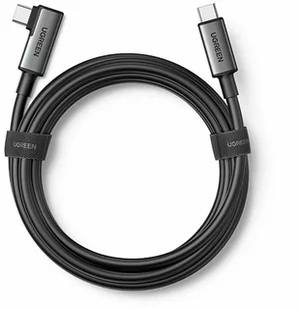 Ugreen kabel kątowy USB Typ C - USB Typ C do ładowania 60W / transmisji danych z obsługą gogli VR np. Oculus Quest 2 5m czarny US551 - Kable USB - miniaturka - grafika 1