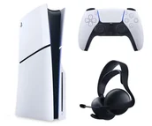 Konsole Playstation - Sony PlayStation 5 Slim + Pulse Elite Midnight Black - miniaturka - grafika 1