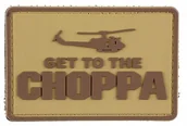 Odzież taktyczna i umundurowanie - Naszywka 3D - Get to the Choppa Tan (GFT-30-018032) G GFT-30-018032 - miniaturka - grafika 1