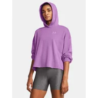 Bluzy sportowe damskie - Bluza fitness damska UNDER ARMOUR Rival Terry Oversized Hoodie z kapturem - miniaturka - grafika 1