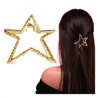 Ozdoby do włosów - Klamra do Włosów Złota Duża Spinka Gwiazdka Metalowa Lekka i Wytrzymała - miniaturka - grafika 1