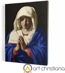 Matka Boża modląca się - obraz religijny na płótnie - Ikony i obrazy sakralne - miniaturka - grafika 1