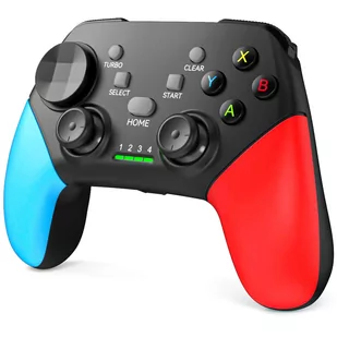 Gamepad Pad bezprzewodowy Bluetooth Alogy kontroler do gier + uchwyt na telefon Android iOS PS3 PS4 PC TV Nintendo Switch Joystick Czarny - Kontrolery gier na PC - miniaturka - grafika 2