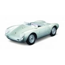 Porsche 550 A Spyder MI 31843-39 1:18 srebrny Maisto - Samochody i pojazdy dla dzieci - miniaturka - grafika 1
