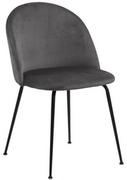 Krzesła - D2.Design Krzesło Louise Grey 204461 - miniaturka - grafika 1
