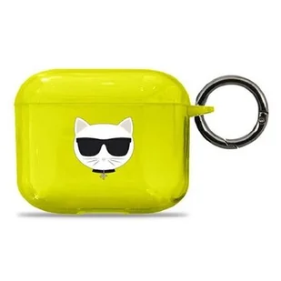 Apple Karl Lagerfeld Etui Karl Lagerfeld KLA3UCHFY AirPods 3 cover żółty/yellow Choupette KLD573YEL - Akcesoria do słuchawek - miniaturka - grafika 1