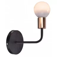 Lampy ścienne - Candellux Kinkiet Spill 1 x 60 W E27 czarny 21-56528 - miniaturka - grafika 1