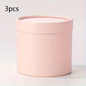 Rękodzieło - TEMU 3 szt. Okrągła Pudełko na Bukiet Kwiatów 4,7 cala – Idealne na Dzień Nauczyciela, Walentynki, Urodziny i Ślub - miniaturka - grafika 1