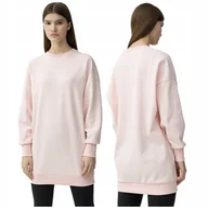 Bluzy damskie - BLUZA damska długa OVERSIZE dresowa 4F TSWSF251 L - miniaturka - grafika 1
