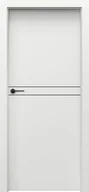 Drzwi wewnętrzne - Skrzydło Desire 4 Z Czarną Intarsją Biały Uv - miniaturka - grafika 1