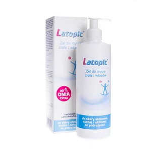 Biomed Latopic żel pod prysznic i włosów 400ml 7061299 - Kosmetyki kąpielowe dla dzieci - miniaturka - grafika 2