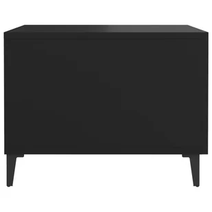 Lumarko Stoliki kawowe z metalowymi nogami, 2 szt., czarne, 50x50x40 cm - Ławy i stoliki kawowe - miniaturka - grafika 9