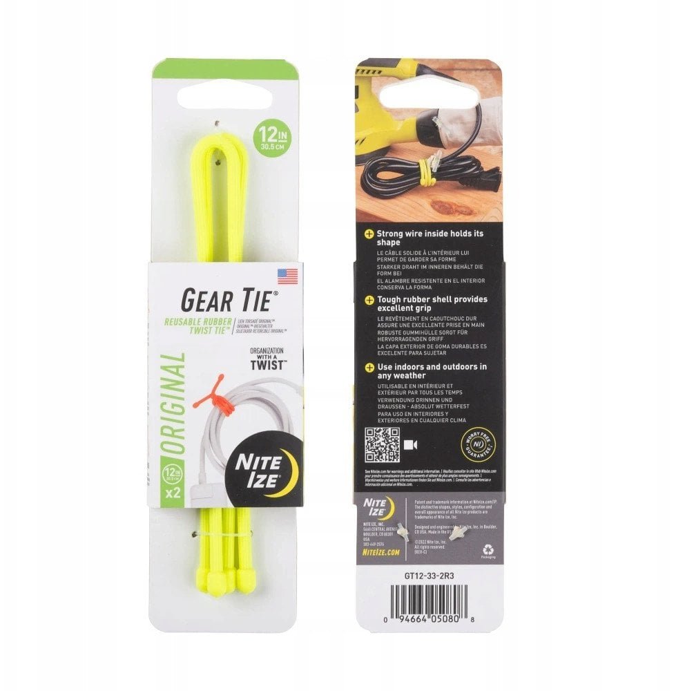 Nite Ize Gear Tie Original 12 2Pa