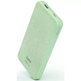 Hama Powerbank Fabric 10 10000 mAh Zielony - Powerbanki - miniaturka - grafika 4