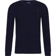 Swetry dla dziewczynek - POLO RALPH LAUREN Wełniany sweter | Regular Fit | z dodatkiem kaszmiru - miniaturka - grafika 1