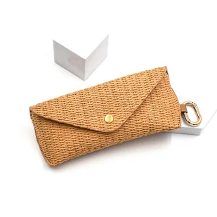 TEMU Eleganckie Plecione Etui na z Haczykiem - Wytrzymały Materiał PP, Miękka Ochronna Torebka na dla Kobiet Modny Dodatek - Inne - miniaturka - grafika 1