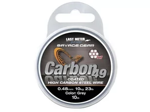 Linka 7x7 powlekana na przypony Savage Gear Carbon 49 - Żyłki wędkarskie - miniaturka - grafika 1