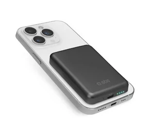 SBS TEBB5000MINIMAG- 5000mAh - MagSafe 10W - czarny - Powerbanki - miniaturka - grafika 1