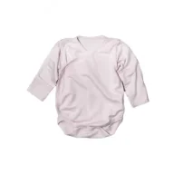 Body dla niemowląt - Nanaf Organic Bamboo, Body kimono z długim rękawem, różowe, rozmiar 56 - miniaturka - grafika 1