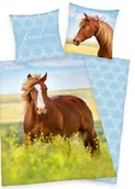 Pościel dla dzieci - Herding Young Collection, Pościel dziecięca, 140x200 cm, Konie - miniaturka - grafika 1