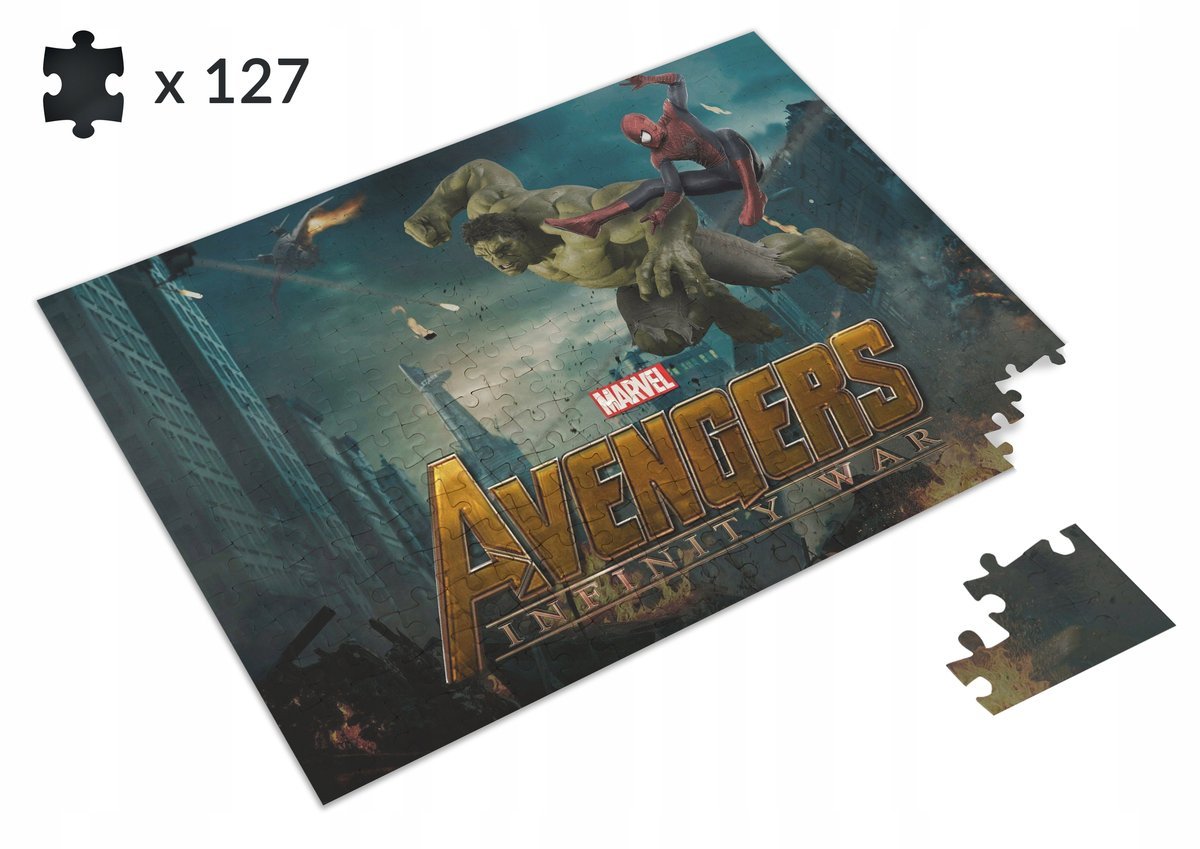 Puzzle Avengers Hulk Spider-Man Iron Man 127el.