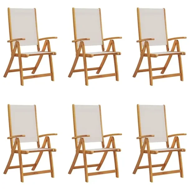 Składane krzesło ogrodowe szare z litego drewna akacjowego 57x72x109 cm