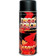 Farby i lakiery w sprayu - Lakier żaroodporny High Temperature czarny 0,4 l DECO COLOR - miniaturka - grafika 1
