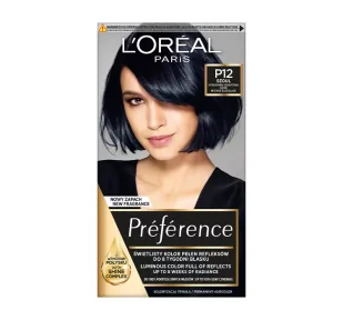 Loreal Feria Preference P12 Black night - Farby do włosów i szampony koloryzujące - miniaturka - grafika 1