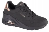 Sneakersy damskie - Buty Damskie Skechers Uno Wedge - Hi Steps 177520-Bbk Sneakersy Czarne 39,5 - miniaturka - grafika 1