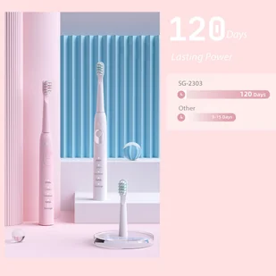 Seago SG-2303 Pink - Szczoteczki elektryczne - miniaturka - grafika 4