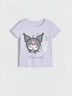 Koszulki dla dziewczynek - Reserved - T-shirt Kuromi - lawendowy - miniaturka - grafika 1