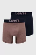 Majtki męskie - Levi's bokserki 2-pack męskie kolor granatowy - miniaturka - grafika 1