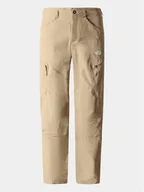 Odzież trekkingowa męska - The North Face Spodnie outdoor Explo NF0A7Z96 Beżowy Regular Fit - miniaturka - grafika 1