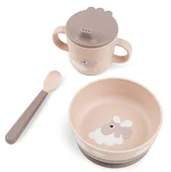 Zestawy naczyń dla dzieci - Pierwszy Zestaw Obiadowy Foodie Happy Clouds Powder Done By Deer - miniaturka - grafika 1