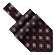 Krawaty i muchy męskie - Fular jedwabny bordowy w groszki EM 44 - EM Men's Accessories - miniaturka - grafika 1