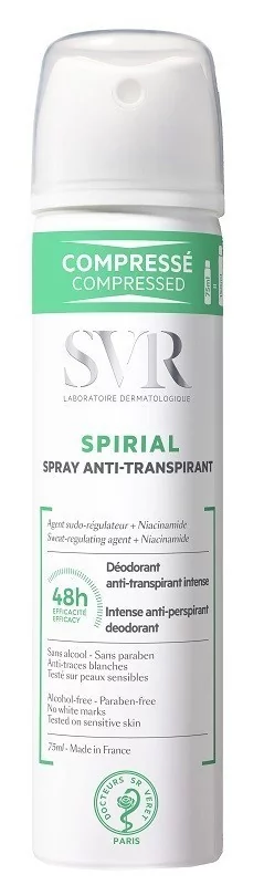 SVR spirial spray anti transpirant dezodorant intensywny 48h 75 ml
