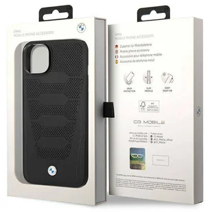 Etui BMW BMHCP14S22RPSK iPhone 14 6,1" czarny/black Leather Seats Pattern - Etui i futerały do telefonów - miniaturka - grafika 8