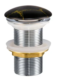 Czarno złoty marmurkowy korek do umywalki Z5-E43 - Umywalki - miniaturka - grafika 1