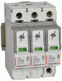 Legrand Ogranicznik przepięć C Typ 2 3P 40kA 1,7kV ON 300 412242 412242 - Bezpieczniki elektryczne - miniaturka - grafika 1