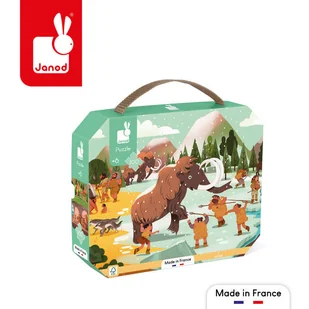 Janod, Puzzle Panoramiczne W Walizce Prehistoria, 100 El. - Puzzle - miniaturka - grafika 1