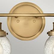 Lampy ścienne - Kinkiet do łazienki Poppy, 2-punktowy, mosiądz - miniaturka - grafika 1