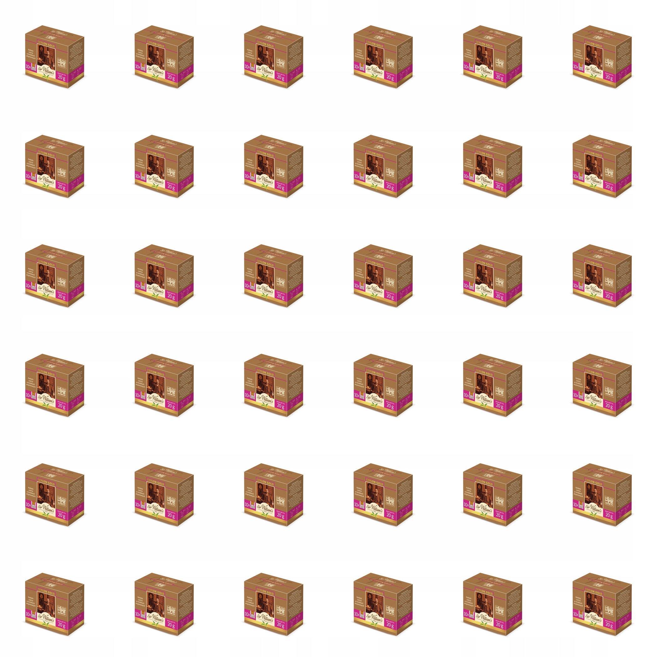 36x 20g Sir William's Herbata Tea Ceylon Gold Karton