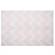 Dywany - Beliani Dywan różowy wzór zygzak krótkowłosy 140 x 200 cm KONARLI - miniaturka - grafika 1