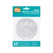 Balony i akcesoria - Godan Balon Aqua kryształowy bez nadruku 76cm - miniaturka - grafika 1