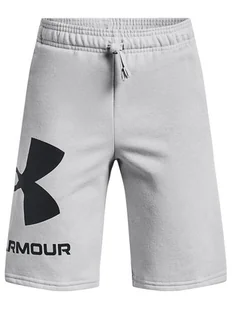 Under Armour Szorty sportowe UA RIVAL FLEECE LOGO SHORTS 1359065 Szary Regular Fit - Spodenki damskie - miniaturka - grafika 1